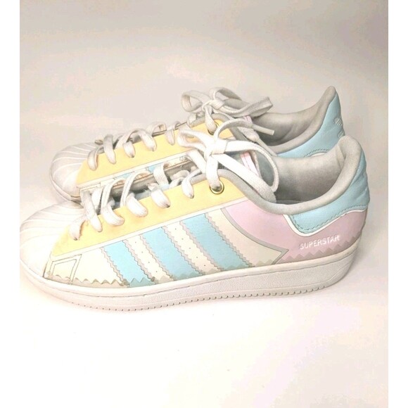 Adidas Superstar OT Tech H05637 Pastel Halo Mint Pink Cream Women’s 8 Shell Toe - Picture 6 of 10